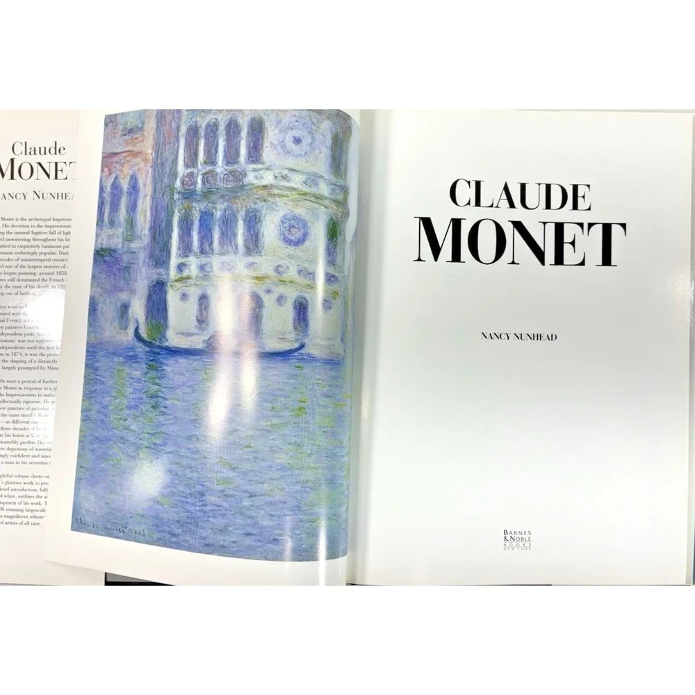 Claude Monet by Nancy Nunhead Vintage 1995 Barnes & Noble Hardback Book